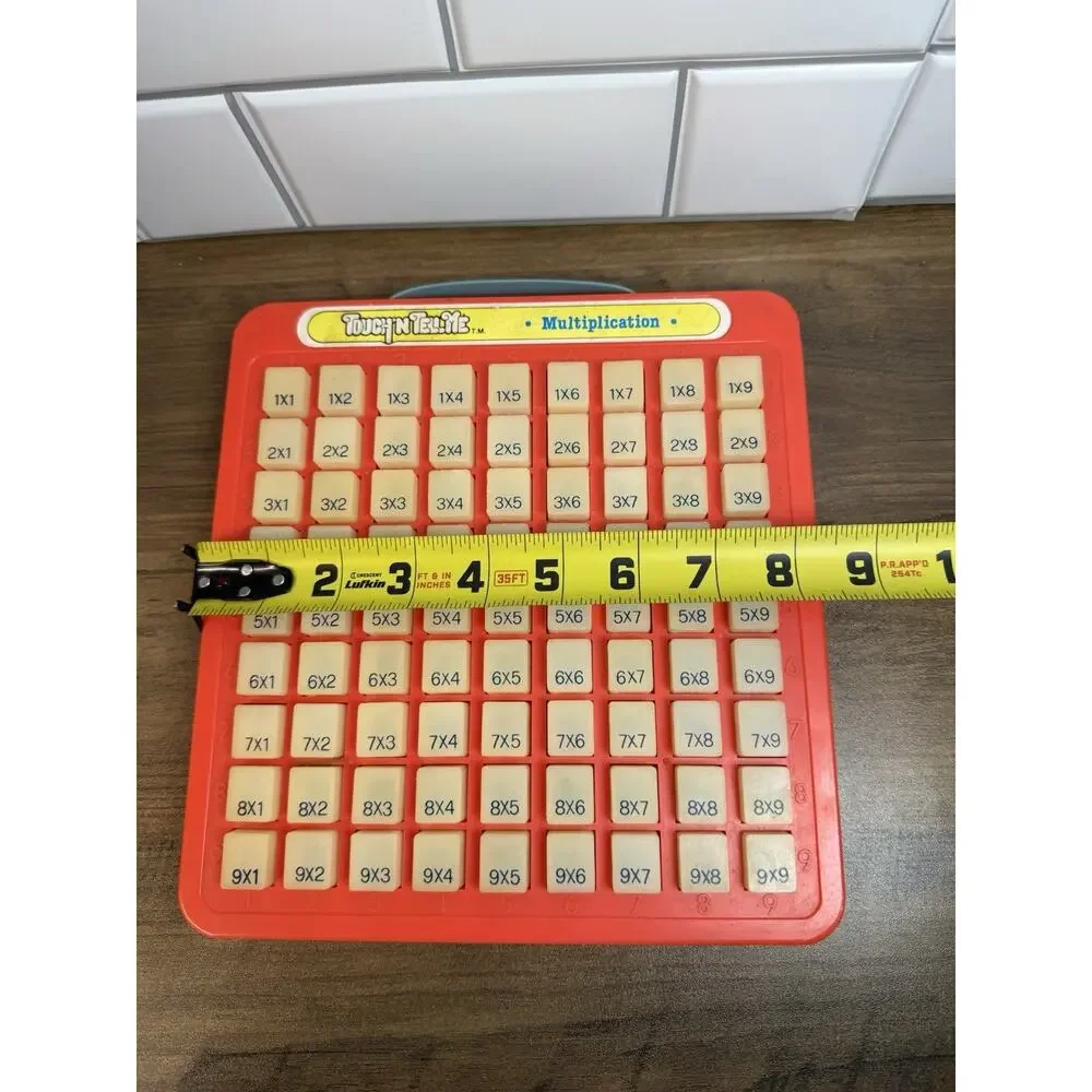 Vintage Touch ‘n Tell Me Multiplication Table Learning Toy Galoob